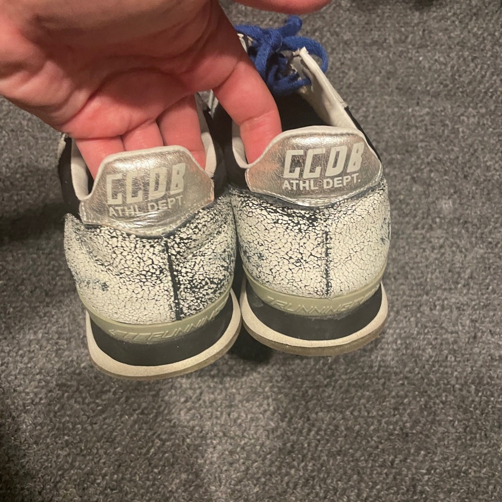 Golden Goose Kids Sneakers - Black and Silver Crackle